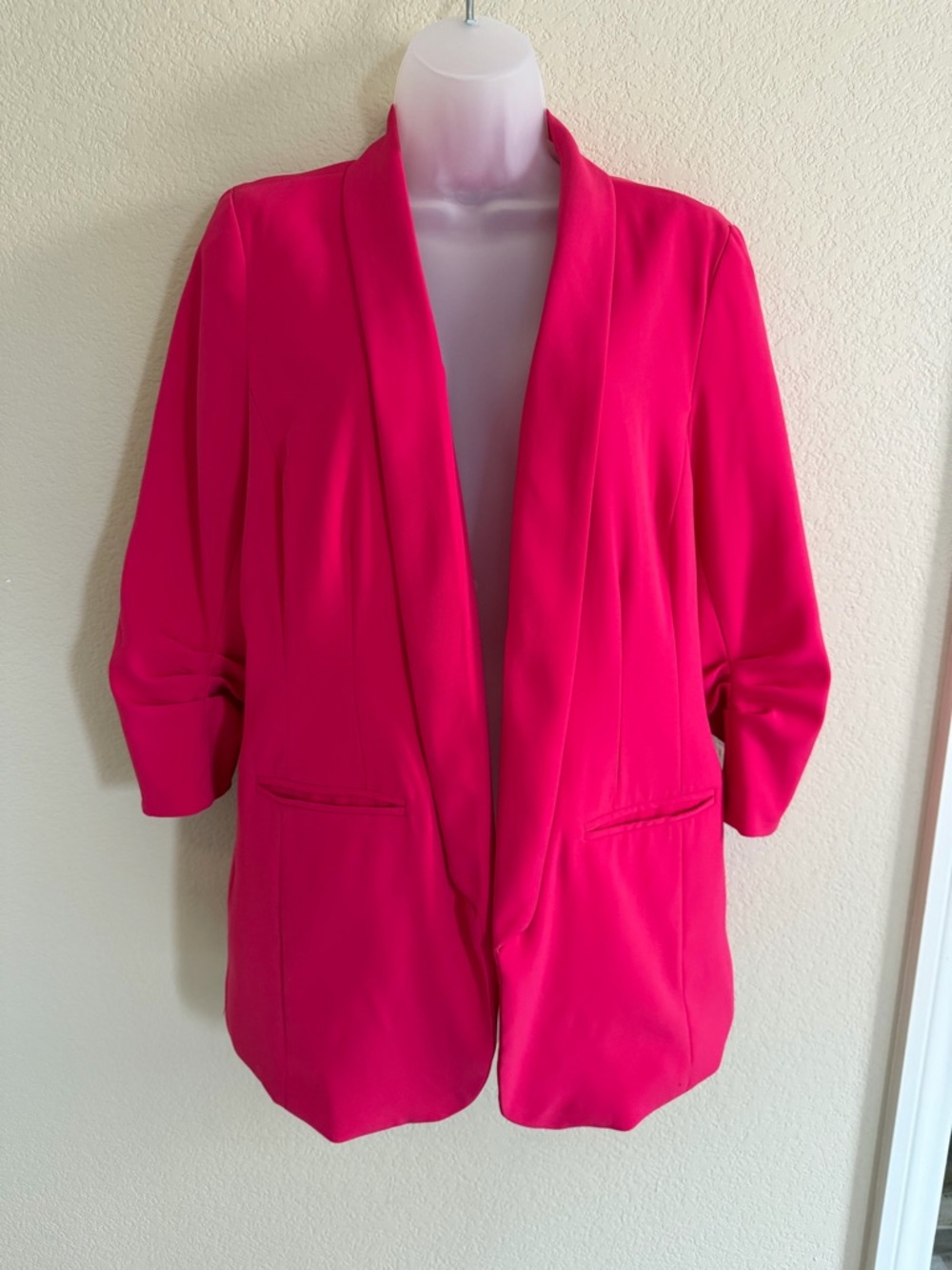 Apt. 9 Hot Pink Open-Front Blazer